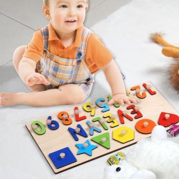 Name Puzzle for Kids Personalized, Montessori Learning Toddler Toys for Boy Girl Alphabet Puzzle, 1st Birthday Girl Gifts, Personalized Baby Gifts for 1+ Year Old Boys Christmas Baby Gifts