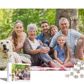 Custom Puzzle Personalized Puzzle Custom Puzzles from Photos 70/120/200/300/500/1000 Pieces Wooden Puzzle Picture Puzzle Custom Gifts for Birthday Wedding Graduation(Horizontal 70PCS)