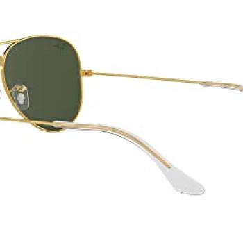 Ray-Ban RB3025 Classic Aviator Sunglasses, Gold/G-15 Green, 62 mm