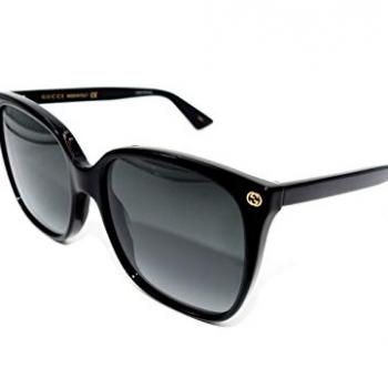 Gucci Women's Lightness Square Sunglasses, Black/Grey, One Size