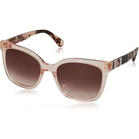 Kate Spade New York Women's Kiya Square Sunglasses, Peach, 53 mm