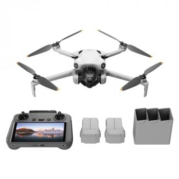 DJI Mini 4 Pro Fly More Combo Plus with DJI RC 2, Mini Drone with 4K HDR Video, 3 Intelligent Flight Battery Plus for up to 135 Mins Flight Time, Smart Return to Home, Drone with Camera for Beginners