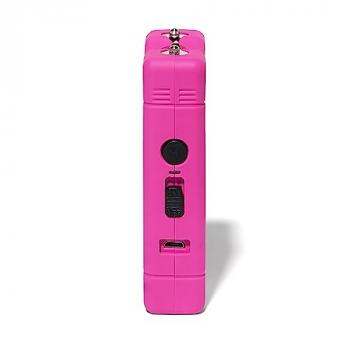 VIPERTEK VTS-880 Mini Stun Gun Rechargeable with LED Flashlight, Pink