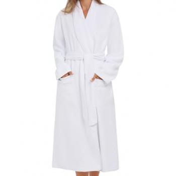 MONARCH Plush Lined Microfiber Bath Robe for Women or Men - Super Soft, Durable Luxury Spa, Resort & Hotel Bathrobe, Generously Sized (Unisex) Cypress