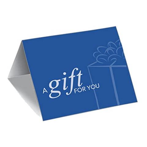 Gift Card Presenter (A Gift for You - Simple Blue) 200 Pack