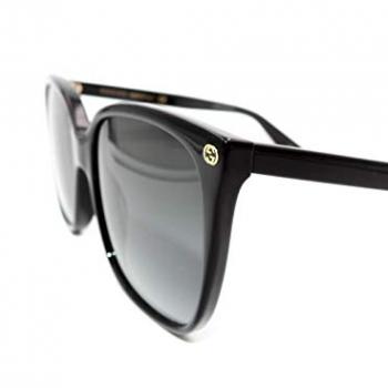 Gucci Women's Lightness Square Sunglasses, Black/Grey, One Size