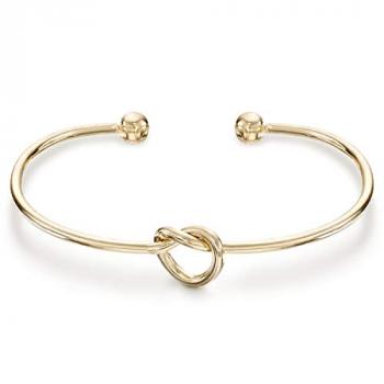 PAVOI 14K Gold Plated Forever Love Knot Infinity Bracelets for Women | Yellow Gold Bracelet