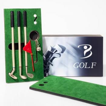 Packmitas Mini Golf Set with Golf Keychain and Golf Pens is The Ideal Desk Golf Game. Our Set of Golf Accessories Offers More Than One Option of Golf Gifts for Men and Women Golfers