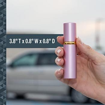 SABRE Lipstick Pepper Spray, Protect Against Multiple Threats with 12 Bursts, UV Marking Dye, The Most Discreet Pepper Spray Design, Pink