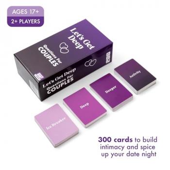 Let's Get Deep - Couples Questions Card Game, Love Couples Games and Date Night Ideas by Relatable