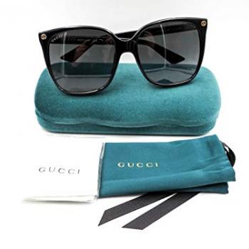 Gucci Women's Lightness Square Sunglasses, Black/Grey, One Size