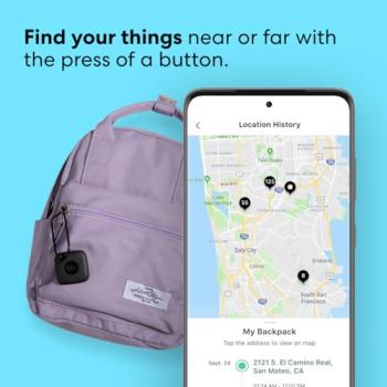 Tile Mate 1-Pack. Black. Bluetooth Tracker, Keys Finder and Item Locator for Keys, Bags and More; Up to 250 ft. Range. Water-Resistant. Phone Finder. iOS and Android Compatible.