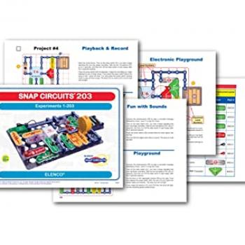 Snap Circuits 203 Electronics Exploration Kit | Over 200 STEM Projects | Full Color Project Manual | 42 Snap Modules | Unlimited Fun