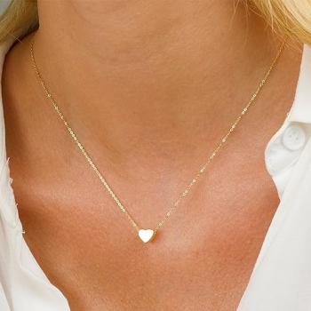 Ieftop Gold Heart Necklace for Women Jewelry Gifts - Dainty Gold Necklace Choker Necklace for Women 14K Tiny Heart Necklace for Women Personalized Gold Jewelry Gifts for Women Trendy Gold Necklace