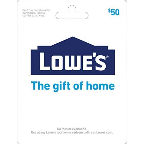 Lowe's $50 Gift Card