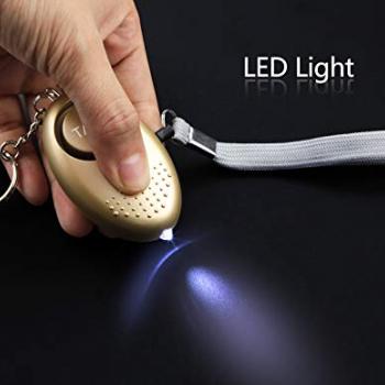 Personal Alarm for Women 140DB Emergency Self-Defense Security Alarm Keychain with LED Light for Women Kids and Elders-2 Pack