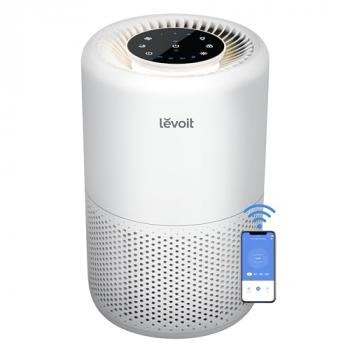 LEVOIT Air Purifier for Home Bedroom, Smart WiFi Alexa Control, Covers up to 916 Sq.Foot, 3 in 1 Filter for Allergies, Pollutants, Smoke, Dust, 24dB Quiet for Bedroom, Core 200S-P, White