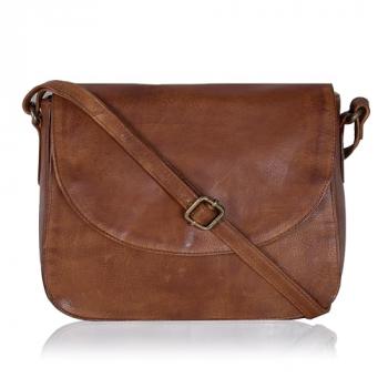 Ozora Handmade Leather Crossover Purse/Bag for Women with Adjustable Strap, YKK Zippers & Spacious Pockets