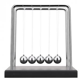 QLKUNLA Newtons Cradle Balance Balls Science Physics Gadget Desktop Decoration Kinetic Motion Toy for Home and Office