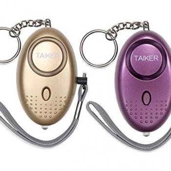 Personal Alarm for Women 140DB Emergency Self-Defense Security Alarm Keychain with LED Light for Women Kids and Elders-2 Pack