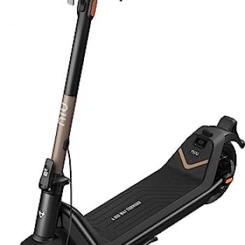 NIU Electric Scooter for Adults - KQi3 Pro with 350W Power, 31 Miles Long Range, Max Speed 20MPH, Wider Deck, Triple Braking System, 9.5'' Tubeless Fat Tires, Portable & Folding, UL Certified