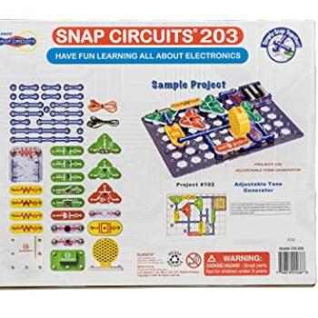 Snap Circuits 203 Electronics Exploration Kit | Over 200 STEM Projects | Full Color Project Manual | 42 Snap Modules | Unlimited Fun