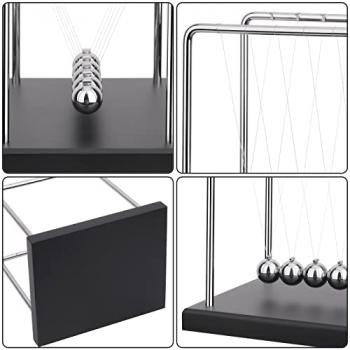 QLKUNLA Newtons Cradle Balance Balls Science Physics Gadget Desktop Decoration Kinetic Motion Toy for Home and Office