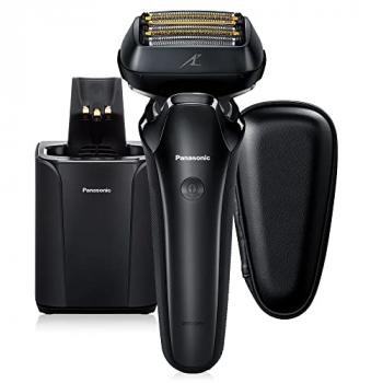 Panasonic Electric Razor for Men, Electric Shaver, ARC6 Six-Blade Electric Razor with Premium Automatic Cleaning and Charging Station, ES-LS9A-K (Black)