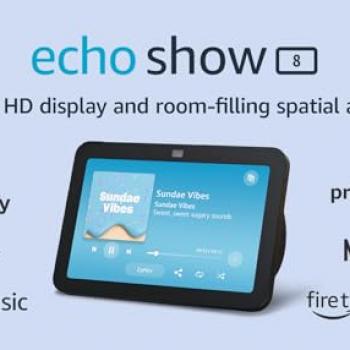 Amazon Echo Show 8 (3rd Gen, 2023 release) | With Spatial Audio, Smart Home Hub, and Alexa | Charcoal