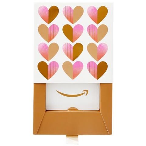 Amazon.com Gift Card for any amount in a Heart Shaped Gift Box