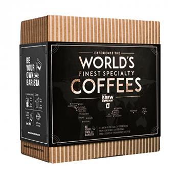 Original Gourmet Coffee Gift Set for Men & Women - 7 World's Finest Single Origin Specialty & Organic Coffees in Innovative Brewers | Sampler Box for Coffee Lover to Brew & Enjoy Anytime, Anywhere