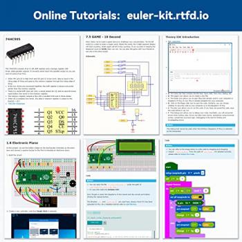 SunFounder Raspberry Pi Pico Ultimate Starter Kit with Detailed Online Tutorials, 320+ Items, 113 Projects, MicroPython, Piper Make and C/C++ (Compatible with Arduino IDE)