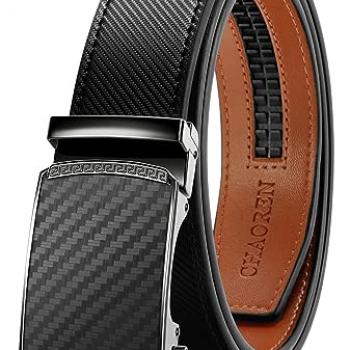 CHAOREN Leather Ratchet Belt Men - Customizable Fit, Effortless Style (35mm)