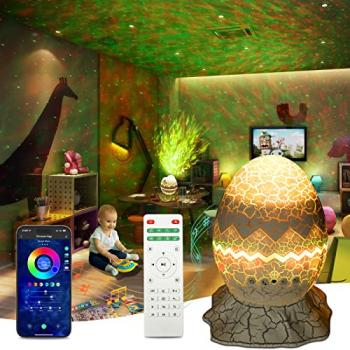 Rossetta Star Projector, Galaxy Projector for Bedroom, Smart App Star Light Projector with Bluetooth Speaker and White Noise, Night Light for Kids Adults Game Room, Home Party, Ceiling, Room Decor