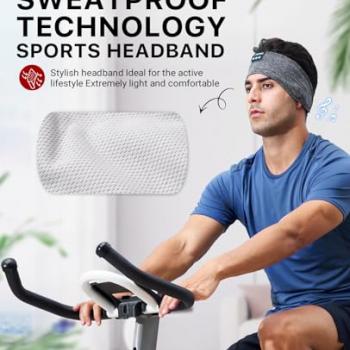 Perytong Sleep Headphones Wireless, Bluetooth Sports Headband Headphones with Ultra-Thin HD Stereo Speakers Perfect for Sleeping,Workout,Jogging,Yoga,Insomnia, Air Travel, Meditation