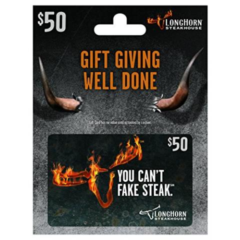 LongHorn Steakhouse $50 Gift Card