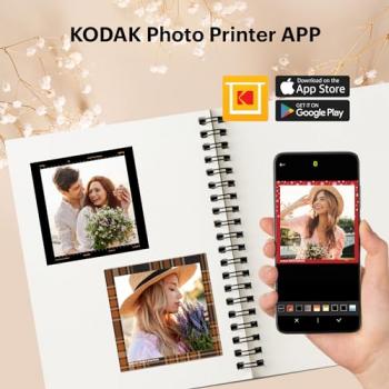 KODAK Mini Shot 3 Retro 4PASS 2-in-1 Instant Digital Camera and Photo Printer (3x3 inches) + 60 Sheets Cartridge Bundle, White