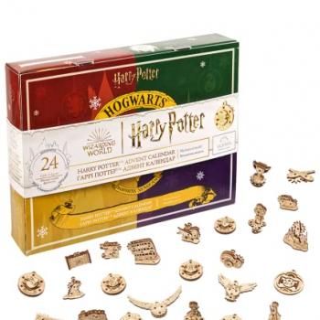 UGEARS Harry Potter Advent Calendar 2023 - Christmas Countdown Fidget Advent Calendar with 24 Fidget Model Wooden Models to Build for Adults - Christmas Advent Calendar with Christmas Tree Decorations