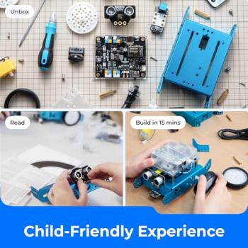 Makeblock mBot Robot Kit, Robotics for Kids Ages 8-12 Learn to Code with Scratch & Arduino, STEM Toys Coding Robot for Kids Boys and Girls Age 8+