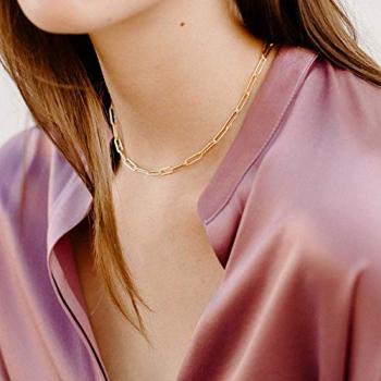 M MOOHAM Dainty Gold Necklace for Women Trendy - Initial Necklaces for Women Gold Necklace Initial A Necklace Gold Choker Layered Necklaces Set Gold Jewelry for Women