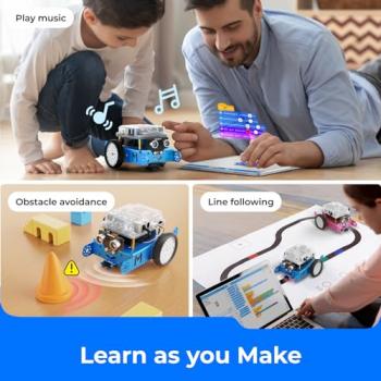 Makeblock mBot Robot Kit, Robotics for Kids Ages 8-12 Learn to Code with Scratch & Arduino, STEM Toys Coding Robot for Kids Boys and Girls Age 8+