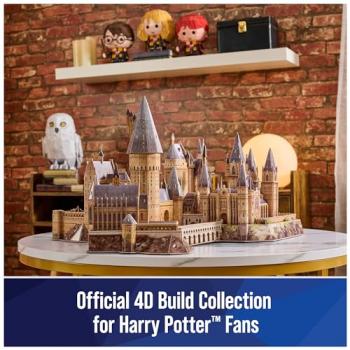 4D Build, Harry Potter Deluxe Hogwarts Castle with Astronomy Tower & Great Hall Over 2ft. Wide Model Kit 384 Pcs | 3D Puzzles for Adults & Teens 12+