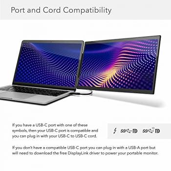 SideTrak Swivel Pro 13.3" Ultra Slim Attachable Portable Monitor, FHD IPS 1080p Laptop Screens with Kickstand + Unique Patented Swivel Hinge, for Mac, PC, and Chromebook, USB-C Port Connection