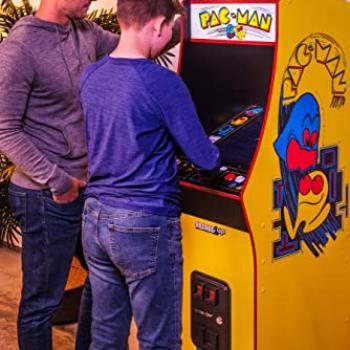 Arcade1Up PAC-Man Deluxe Arcade Machine for Home - 5 Feet Tall - 14 Classic Games