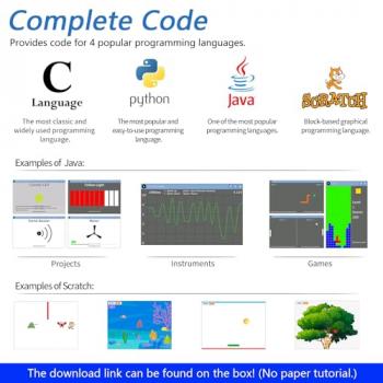 Freenove Ultimate Starter Kit for Raspberry Pi 5 4 B 3 B+ 400, 558-Page Detailed Tutorial, Python C Java Scratch Code, 223 Items, 104 Projects