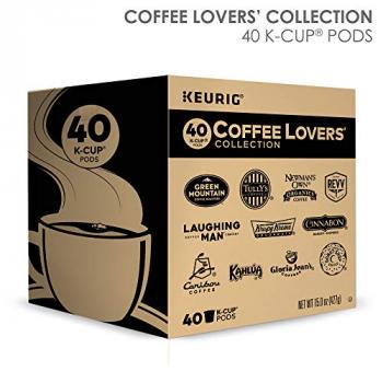 Keurig Coffee Lovers' Collection Sampler Pack, Single-Serve K-Cup Pods, Compatible with all Keurig 1.0/Classic, 2.0 and K-Café Coffee Makers, Variety Pack, 40 Count