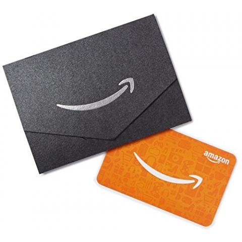 Amazon.com Gift Card for Any Amount in a Mini Envelope (Black)