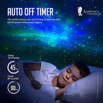 Star Projector Galaxy Night Light - Astronaut Space Projector, Starry Nebula Ceiling LED Lamp with Timer and Remote, Kids Room Decor Aesthetic, for Christmas, Birthdays, Valentine's Day