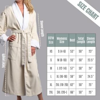 MONARCH Plush Lined Microfiber Bath Robe for Women or Men - Super Soft, Durable Luxury Spa, Resort & Hotel Bathrobe, Generously Sized (Unisex) Cypress