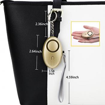 Personal Alarm for Women 140DB Emergency Self-Defense Security Alarm Keychain with LED Light for Women Kids and Elders-2 Pack